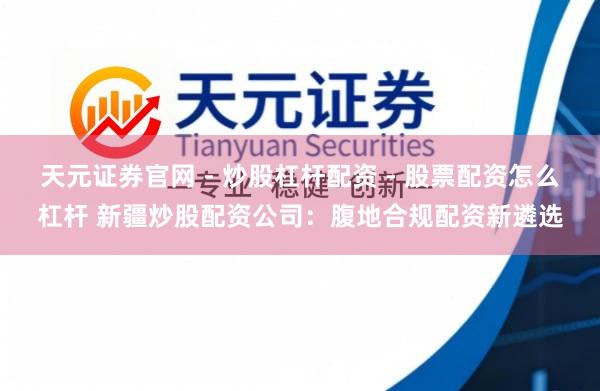 天元证券官网 - 炒股杠杆配资 - 股票配资怎么杠杆 新疆炒股配资公司：腹地合规配资新遴选